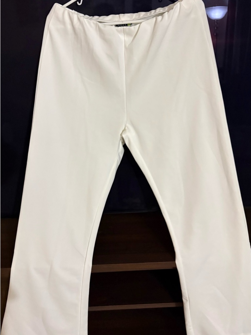 Tailored White Boot Cut Pants